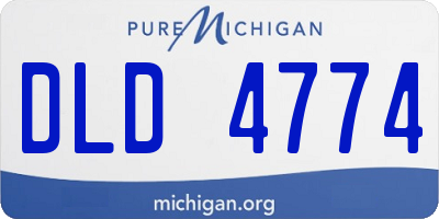 MI license plate DLD4774