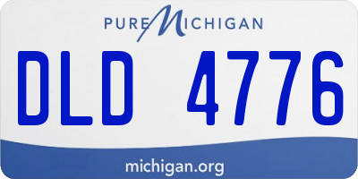 MI license plate DLD4776