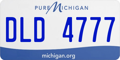 MI license plate DLD4777