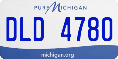 MI license plate DLD4780