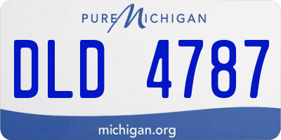 MI license plate DLD4787