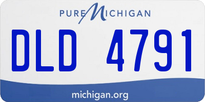 MI license plate DLD4791