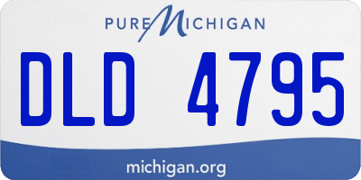 MI license plate DLD4795