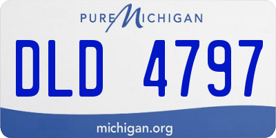 MI license plate DLD4797
