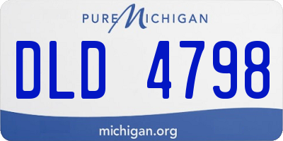 MI license plate DLD4798