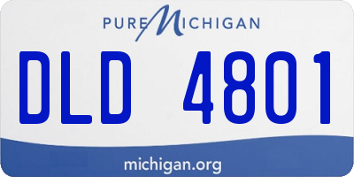 MI license plate DLD4801