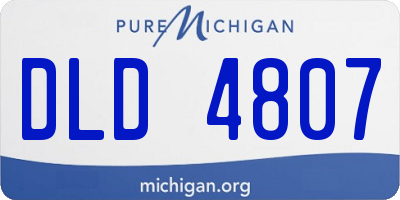 MI license plate DLD4807