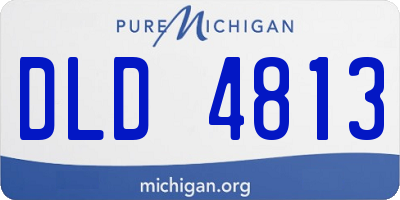 MI license plate DLD4813