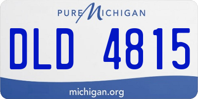 MI license plate DLD4815