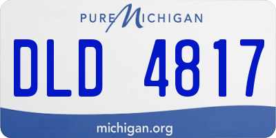 MI license plate DLD4817