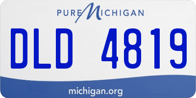 MI license plate DLD4819