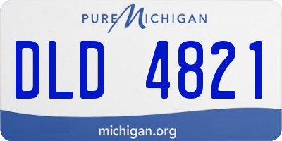 MI license plate DLD4821
