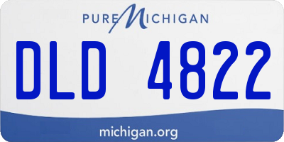 MI license plate DLD4822
