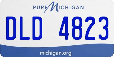 MI license plate DLD4823