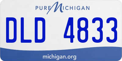 MI license plate DLD4833