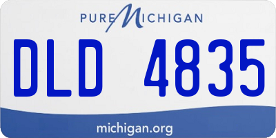 MI license plate DLD4835