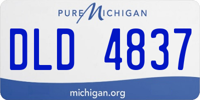 MI license plate DLD4837