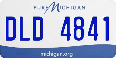 MI license plate DLD4841