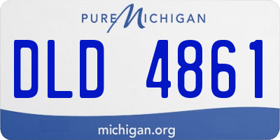 MI license plate DLD4861