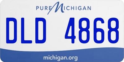 MI license plate DLD4868