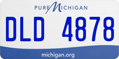 MI license plate DLD4878