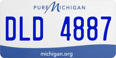 MI license plate DLD4887