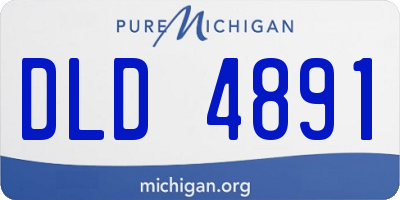 MI license plate DLD4891