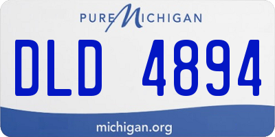 MI license plate DLD4894