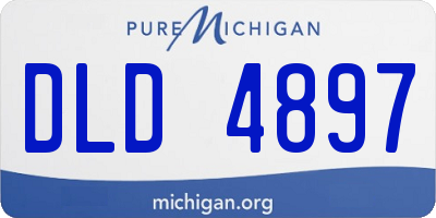 MI license plate DLD4897