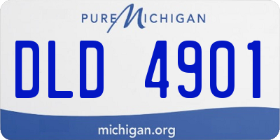 MI license plate DLD4901