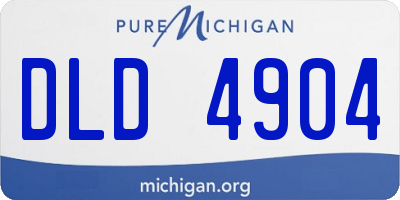 MI license plate DLD4904