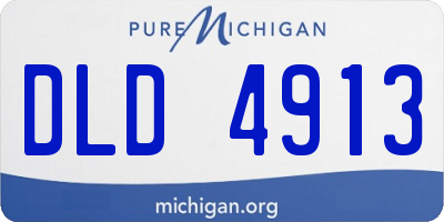 MI license plate DLD4913