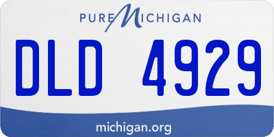 MI license plate DLD4929
