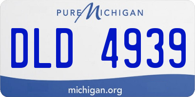 MI license plate DLD4939