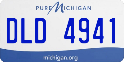MI license plate DLD4941
