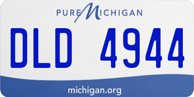 MI license plate DLD4944