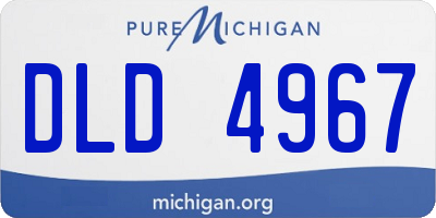 MI license plate DLD4967