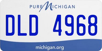 MI license plate DLD4968