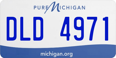 MI license plate DLD4971