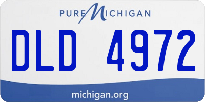 MI license plate DLD4972