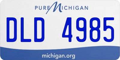 MI license plate DLD4985