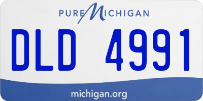 MI license plate DLD4991
