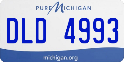 MI license plate DLD4993