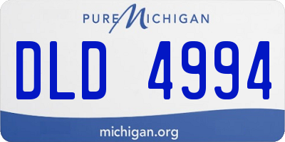MI license plate DLD4994