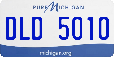 MI license plate DLD5010