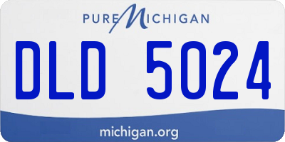 MI license plate DLD5024