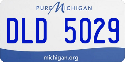 MI license plate DLD5029