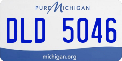 MI license plate DLD5046