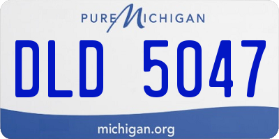 MI license plate DLD5047