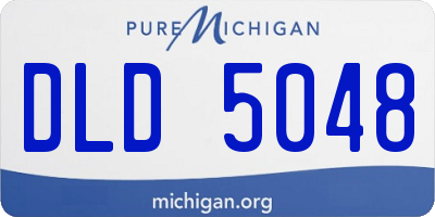 MI license plate DLD5048